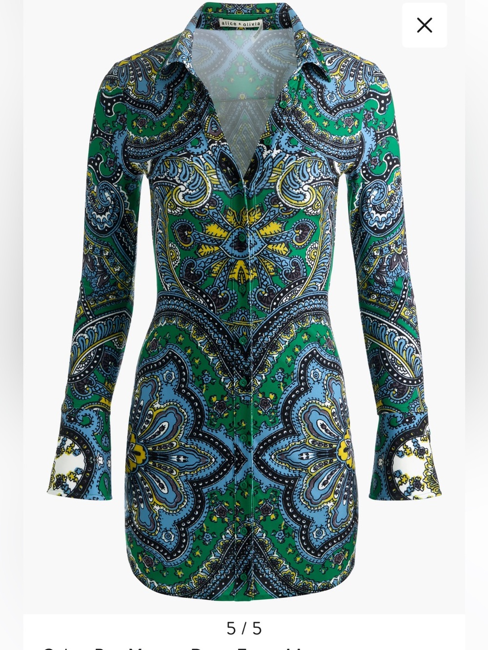 Alice and Olivia paisley dress